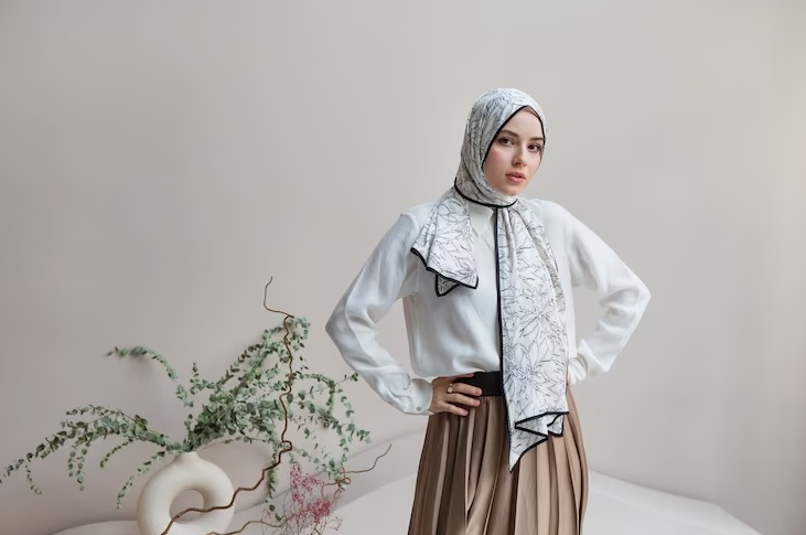Cara Memakai Hijab Pashmina Panjang